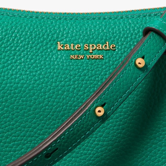 New Kate Spade Jolie Small Convertible Pebble Leather Crossbody Wintergreen - Picture 6 of 7